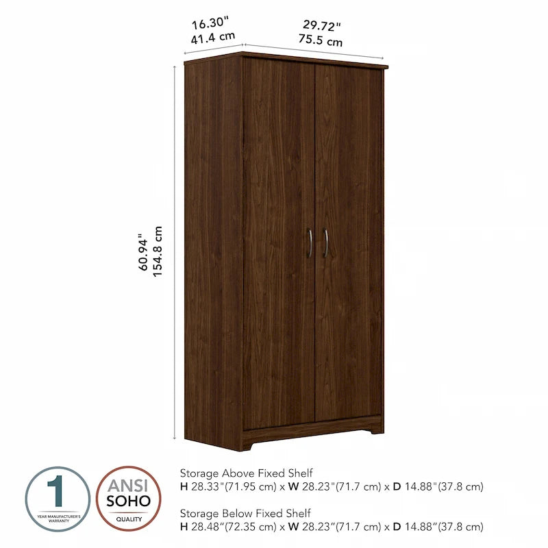 Meuble de rangement haut Cabot avec portes