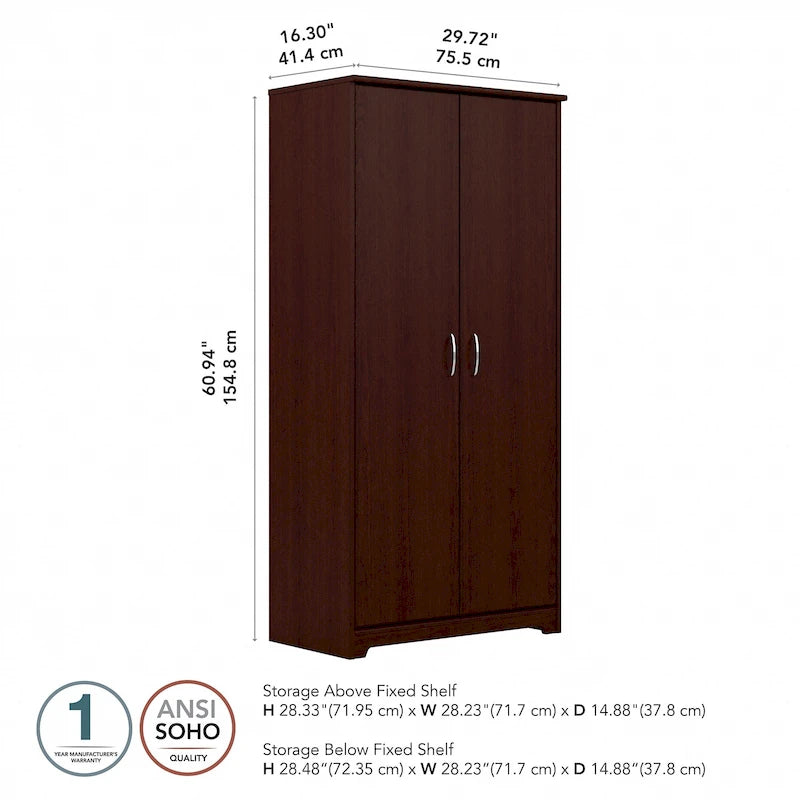 Meuble de rangement haut Cabot avec portes
