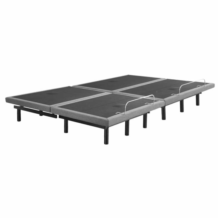 Sommier réglable anti-douleur, électrique avec massage de tête et de pieds inclinable à 3 vitesses, télécommande sans fil, chargeur ports USB