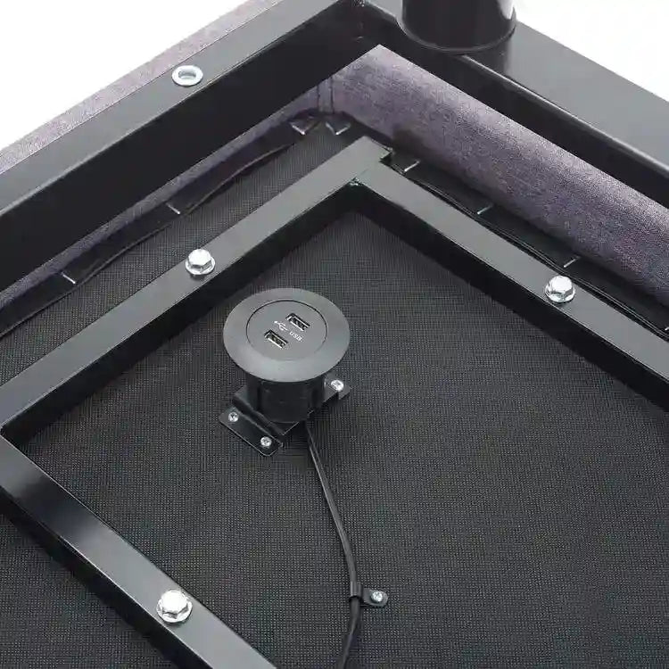 Sommier réglable anti-douleur, électrique avec massage de tête et de pieds inclinable à 3 vitesses, télécommande sans fil, chargeur ports USB