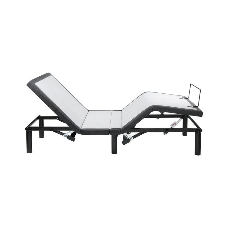 Sommier réglable anti-douleur, électrique avec massage de tête et de pieds inclinable à 3 vitesses, télécommande sans fil, chargeur ports USB