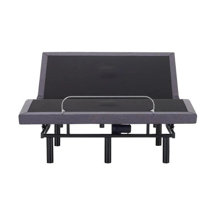 Sommier réglable anti-douleur, électrique avec massage de tête et de pieds inclinable à 3 vitesses, télécommande sans fil, chargeur ports USB