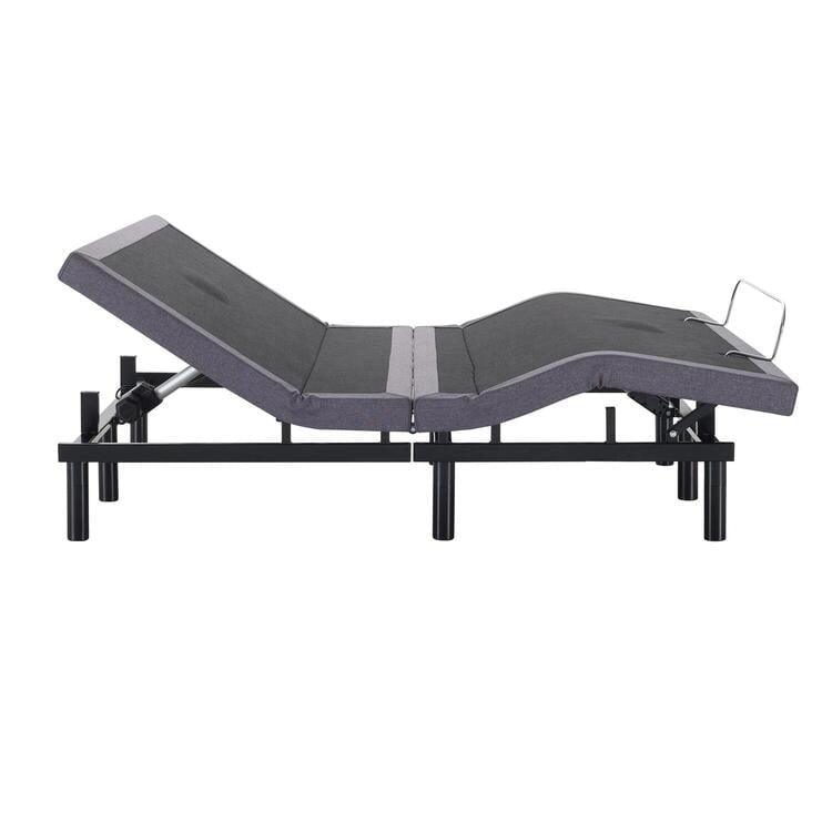 Sommier réglable anti-douleur, électrique avec massage de tête et de pieds inclinable à 3 vitesses, télécommande sans fil, chargeur ports USB