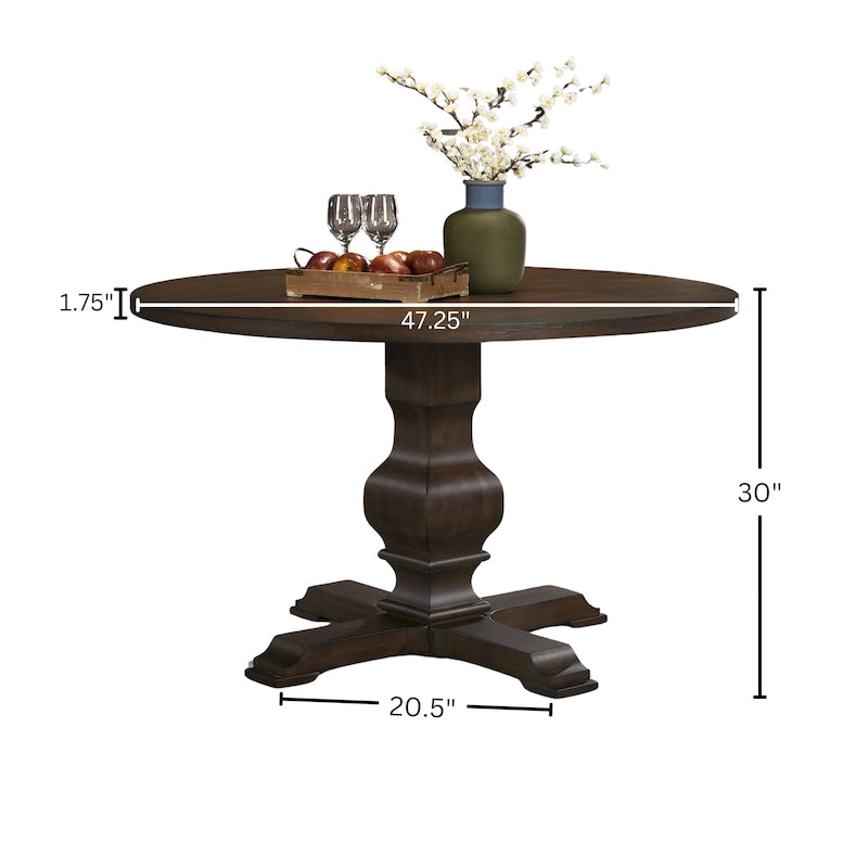 Table à manger ronde sur pied Havre - S.O.