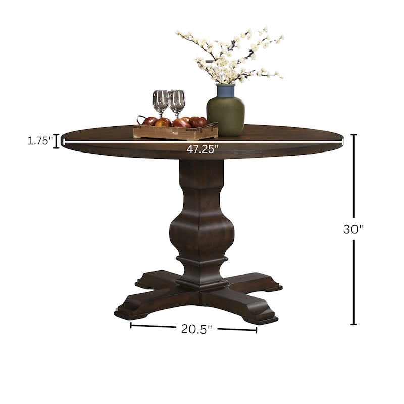 Table à manger ronde sur pied Havre - S.O.