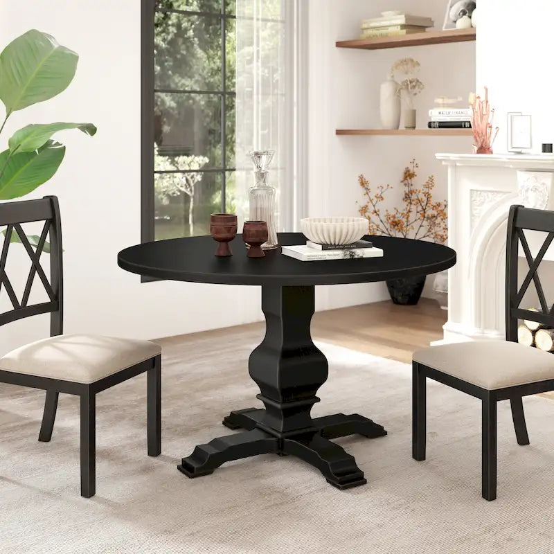 Table à manger ronde sur pied Havre - S.O.