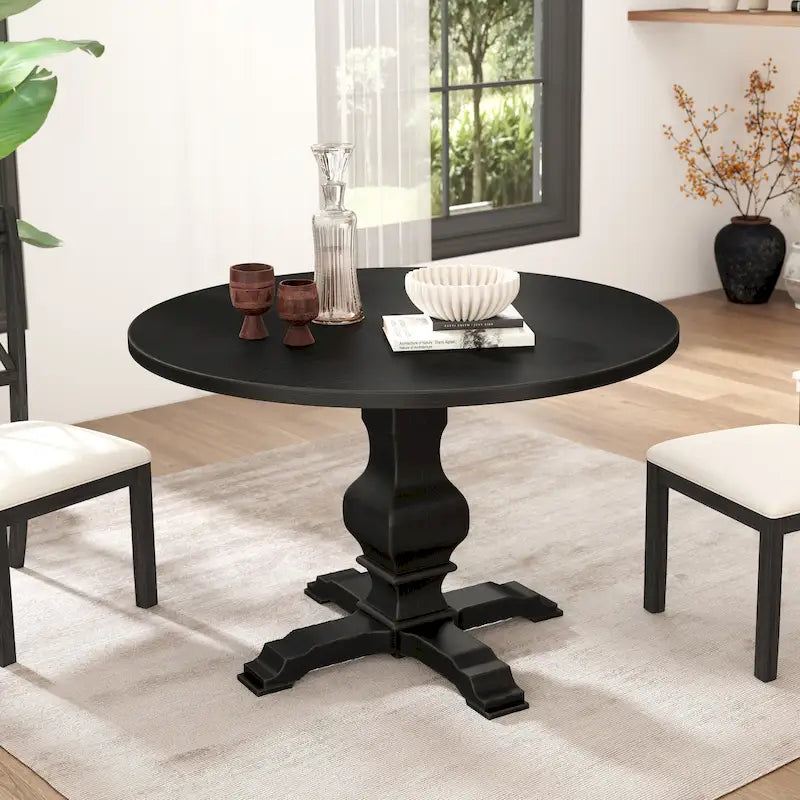 Table à manger ronde sur pied Havre - S.O.