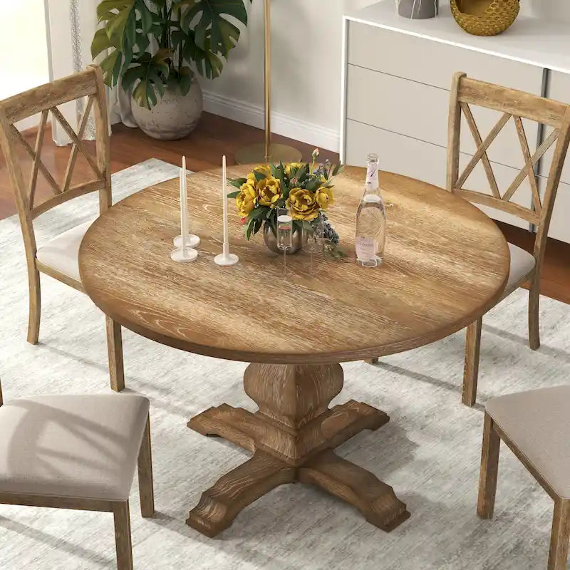 Table à manger ronde sur pied Havre - S.O.
