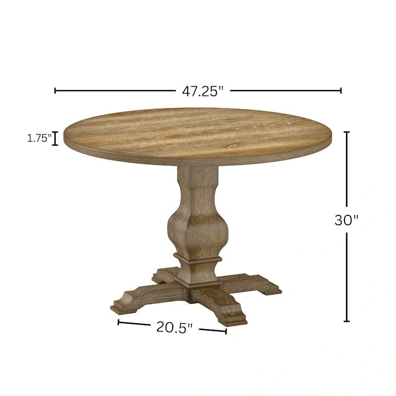 Table à manger ronde sur pied Havre - S.O.