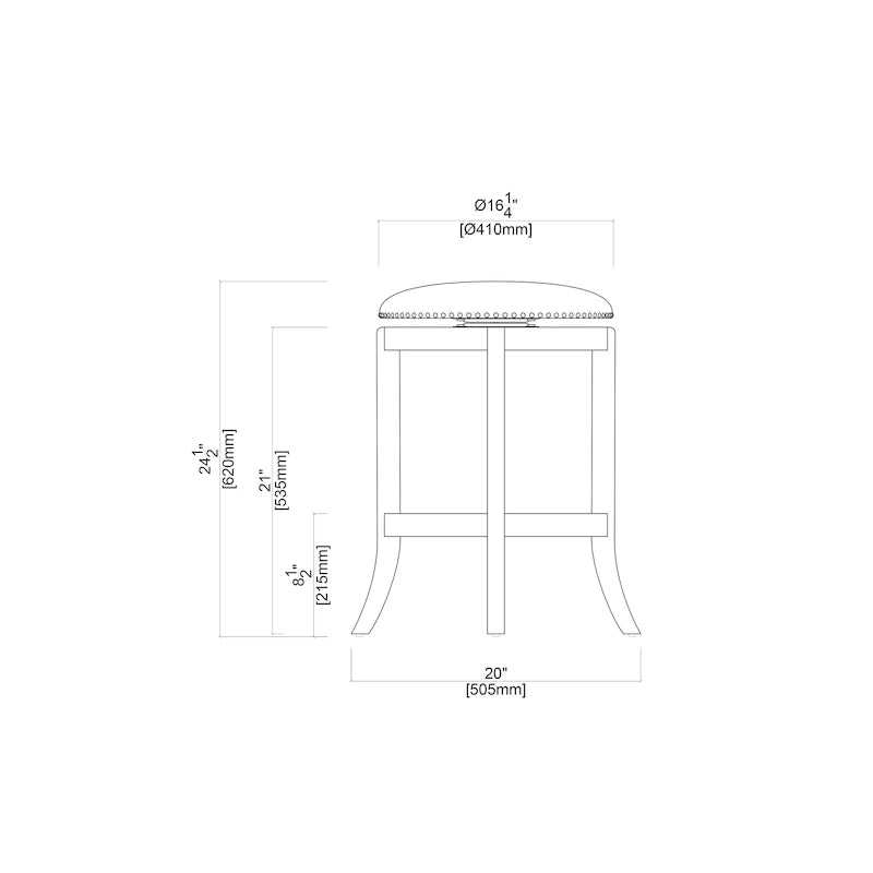 Tabouret de bar pivotant noir hauteur comptoir