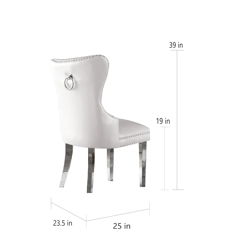 Chaises de salle à manger capitonnées (lot de 2)