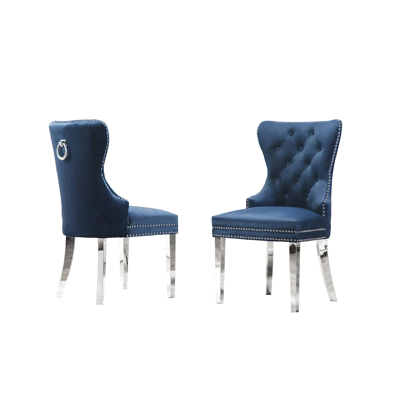 Chaises de salle à manger capitonnées (lot de 2)