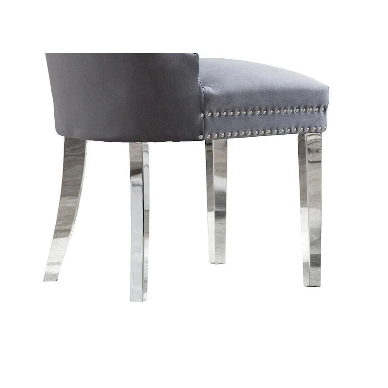 Chaises de salle à manger capitonnées (lot de 2)