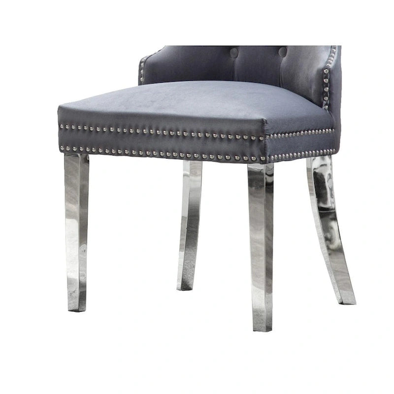 Chaises de salle à manger capitonnées (lot de 2)