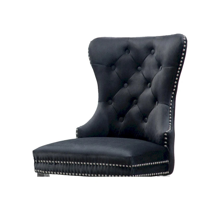 Chaises de salle à manger capitonnées (lot de 2)