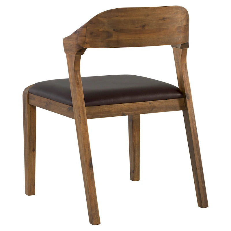 Chaise de salle à manger en bois du milieu du siècle