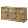 Buffet campagnard en bois de 65 po