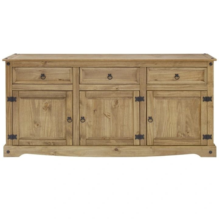 Buffet campagnard en bois de 65 po