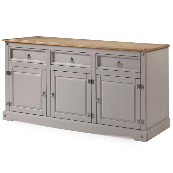 Buffet campagnard en bois de 65 po