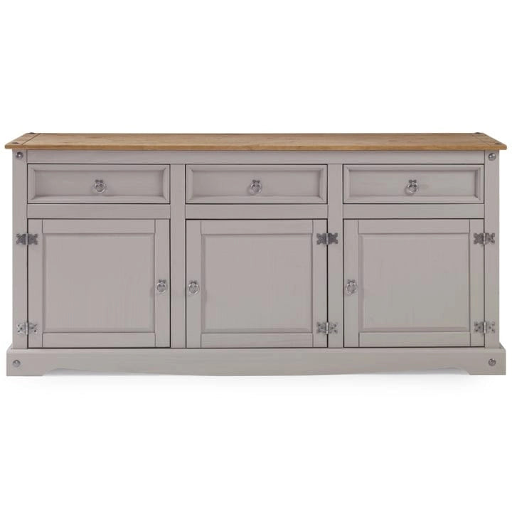 Buffet campagnard en bois de 65 po