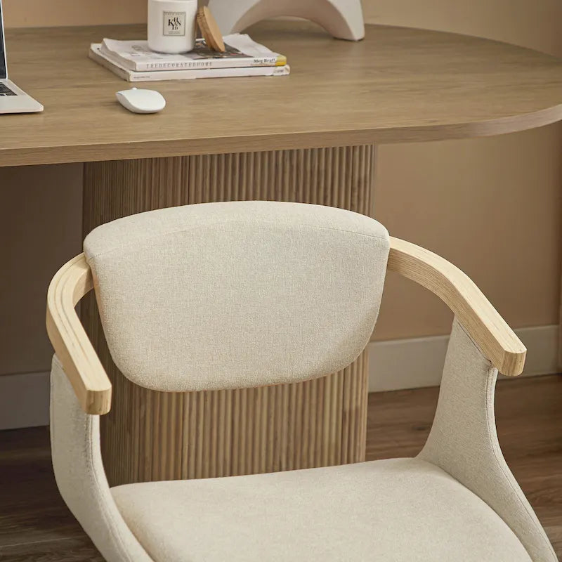 Chaise de salle à manger pivotante moderne avec assise rembourrée, rotation à 360° pour la cuisine et le salon