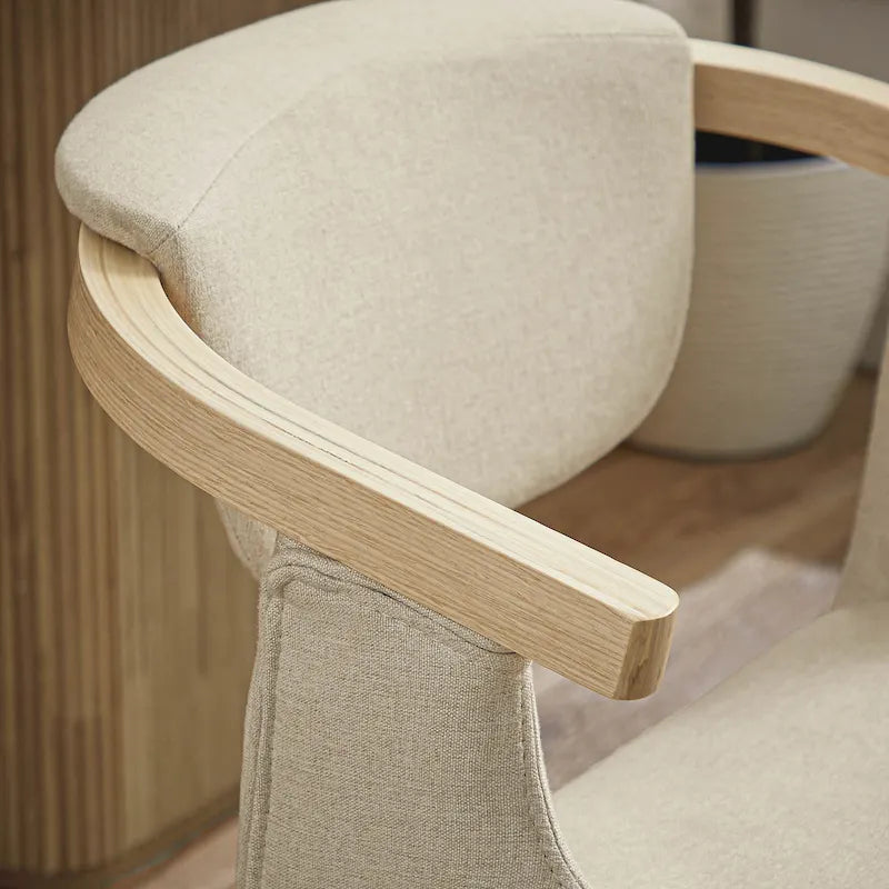 Chaise de salle à manger pivotante moderne avec assise rembourrée, rotation à 360° pour la cuisine et le salon