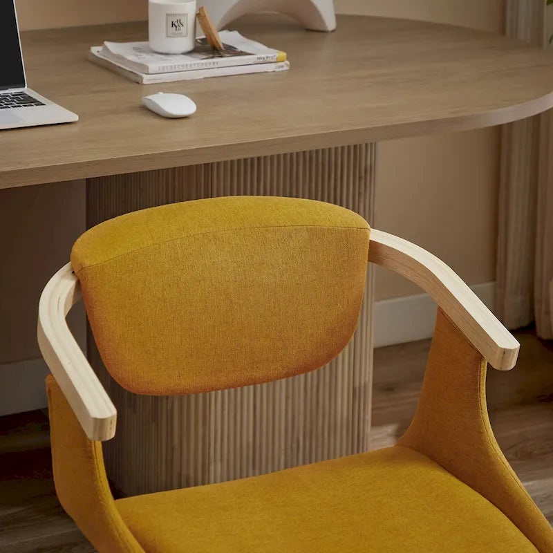 Chaise de salle à manger pivotante moderne avec assise rembourrée, rotation à 360° pour la cuisine et le salon