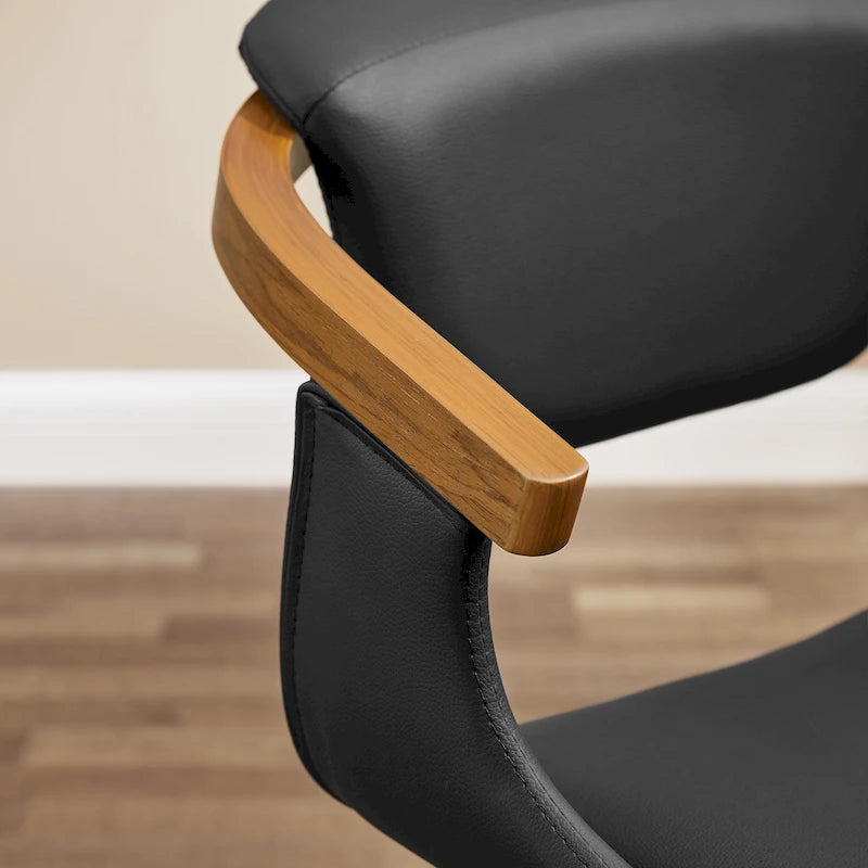 Chaise de salle à manger pivotante moderne avec assise rembourrée, rotation à 360° pour la cuisine et le salon