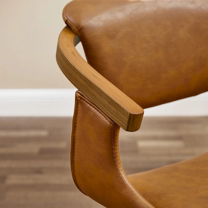 Chaise de salle à manger pivotante moderne avec assise rembourrée, rotation à 360° pour la cuisine et le salon