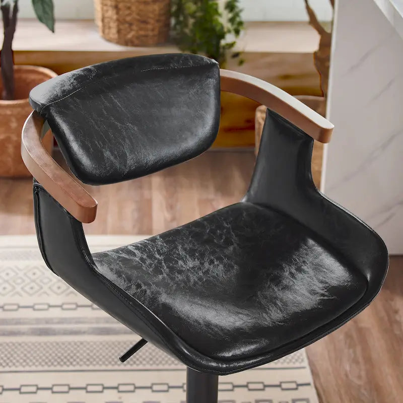 Chaise de salle à manger pivotante moderne avec assise rembourrée, rotation à 360° pour la cuisine et le salon