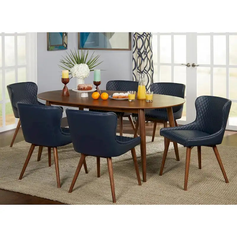 Table de salle à manger de style fermier pour 4 à 6 personnes, pieds en bois massif, cuisine et salle à manger