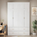 93.9H/74.2H Armoires Penderie Placard Rangement avec Tiroirs