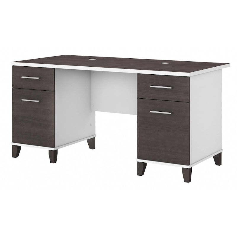 Bureau d'ordinateur avec tiroirs