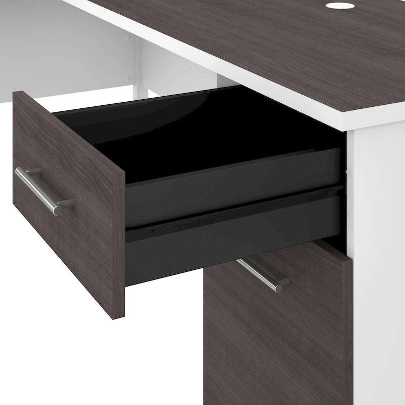 Bureau d'ordinateur avec tiroirs
