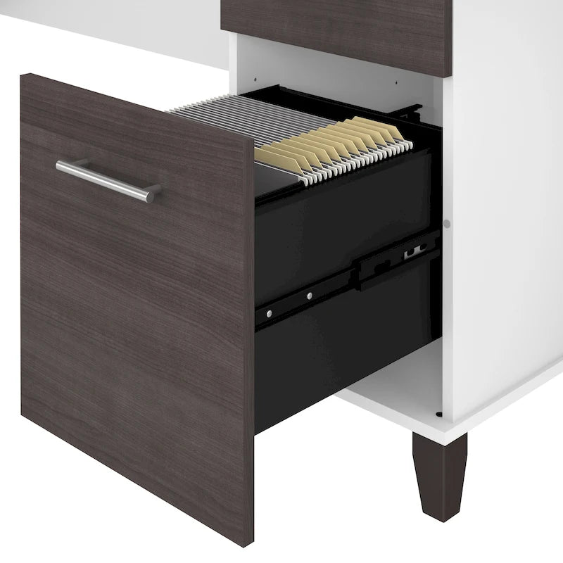 Bureau d'ordinateur avec tiroirs