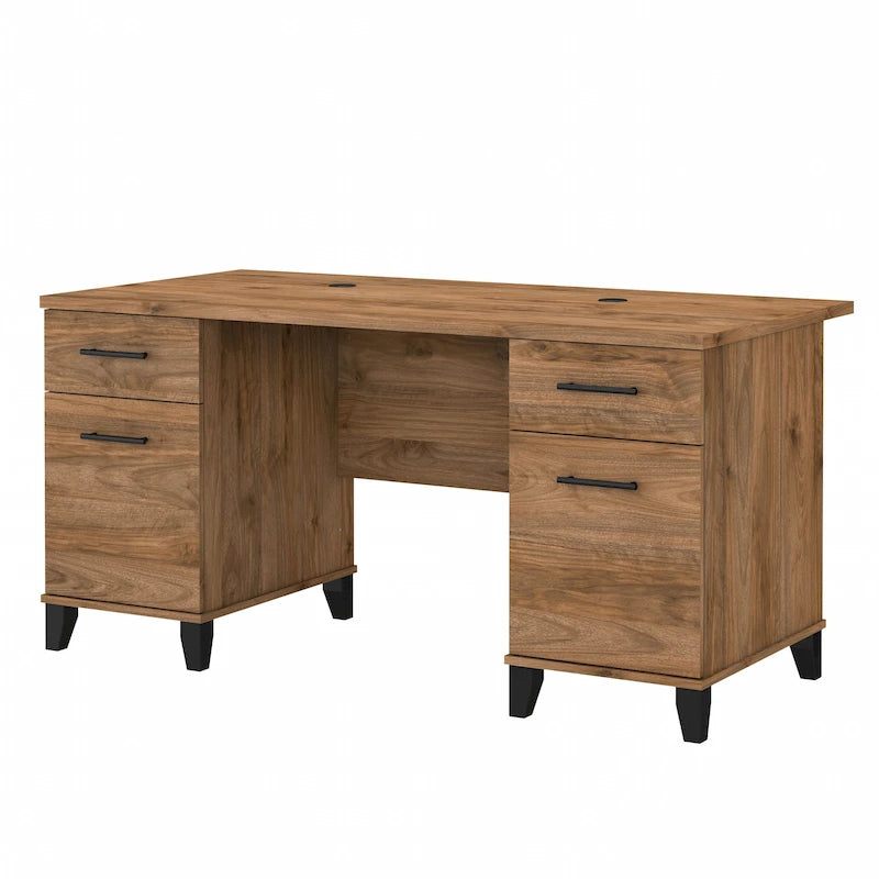 Bureau d'ordinateur avec tiroirs