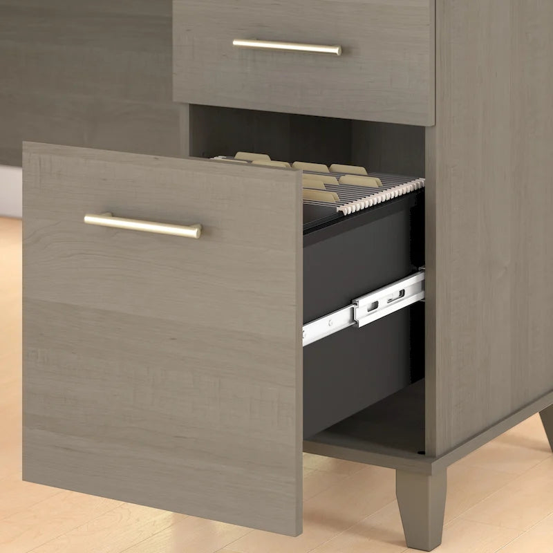 Bureau d'ordinateur avec tiroirs