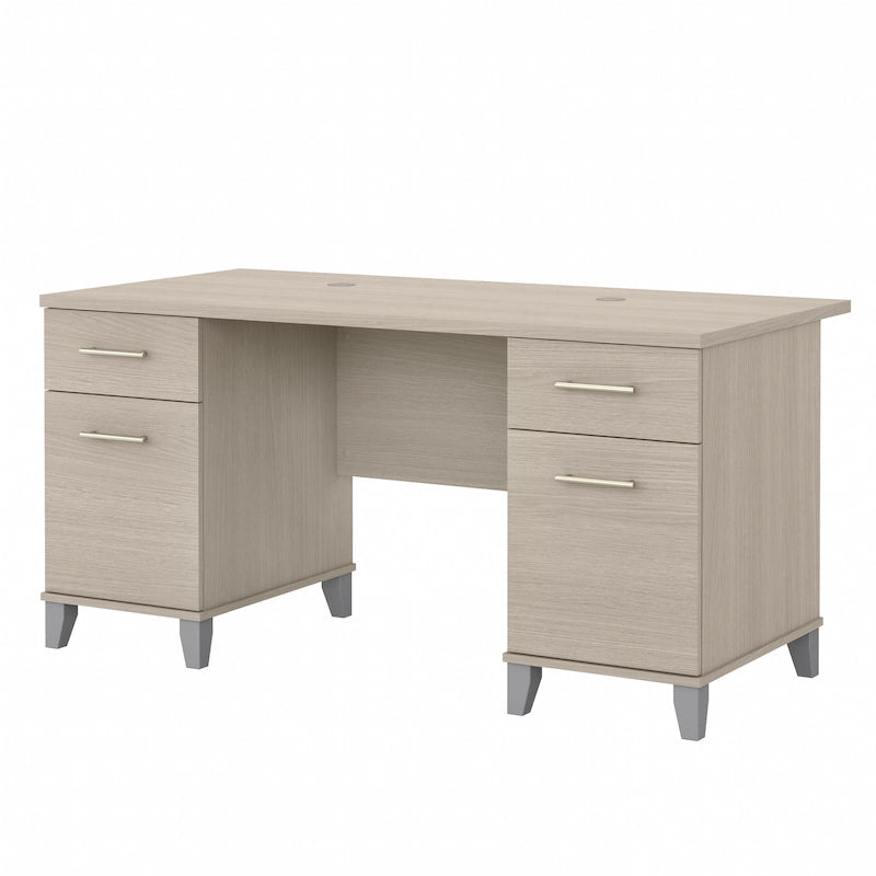 Bureau d'ordinateur avec tiroirs