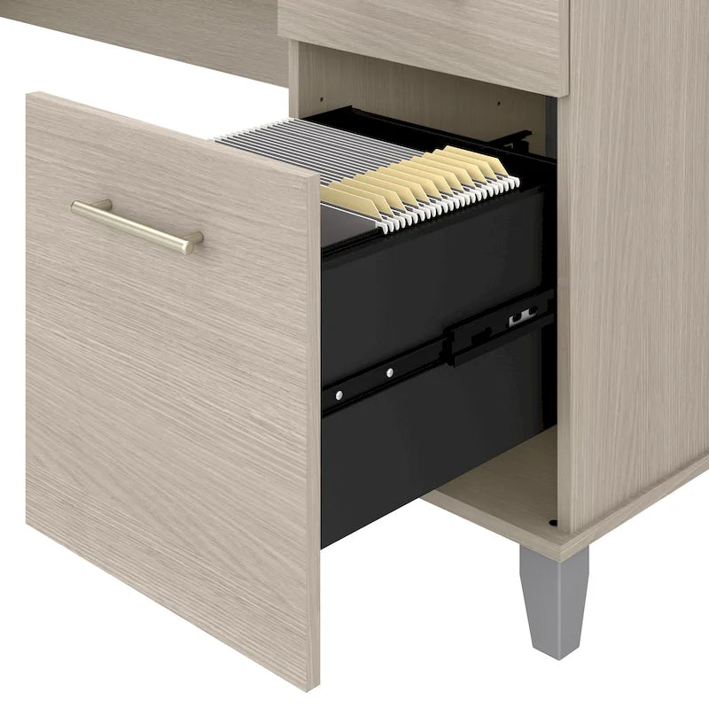 Bureau d'ordinateur avec tiroirs