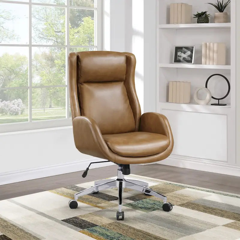 Chaise de bureau en similicuir