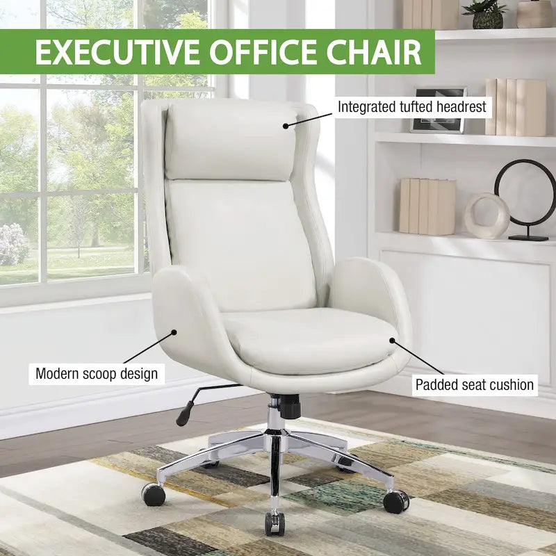 Chaise de bureau en similicuir