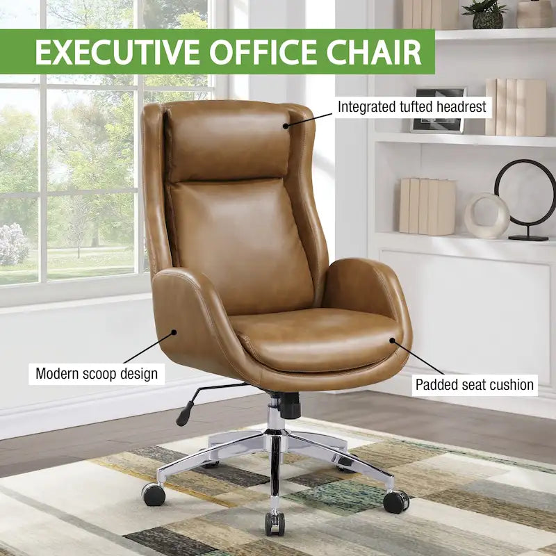 Chaise de bureau en similicuir