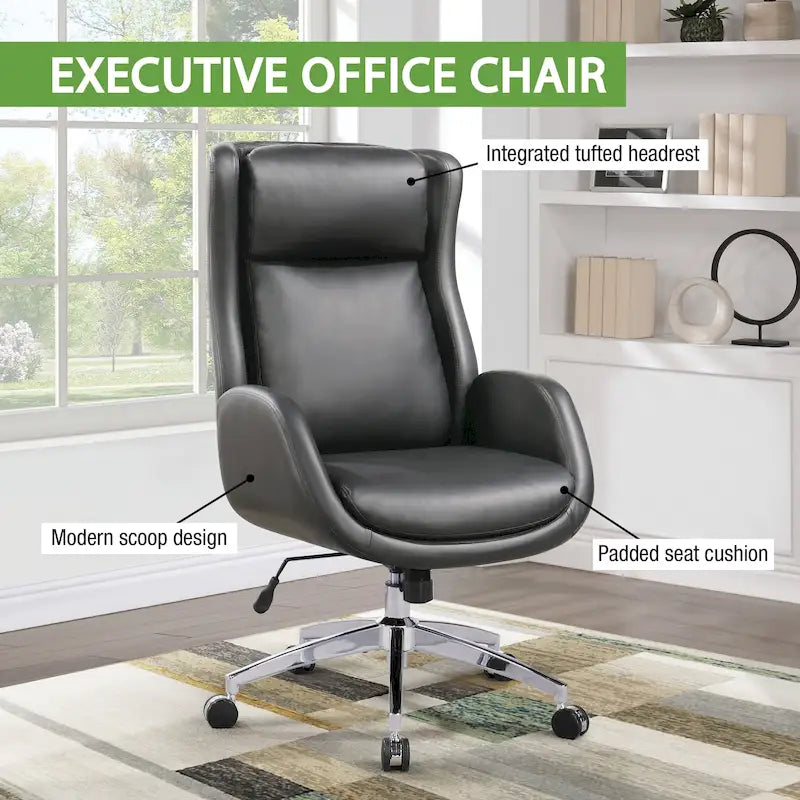 Chaise de bureau en similicuir