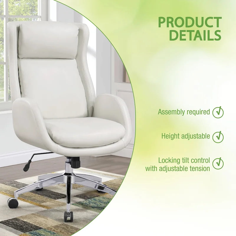 Chaise de bureau en similicuir