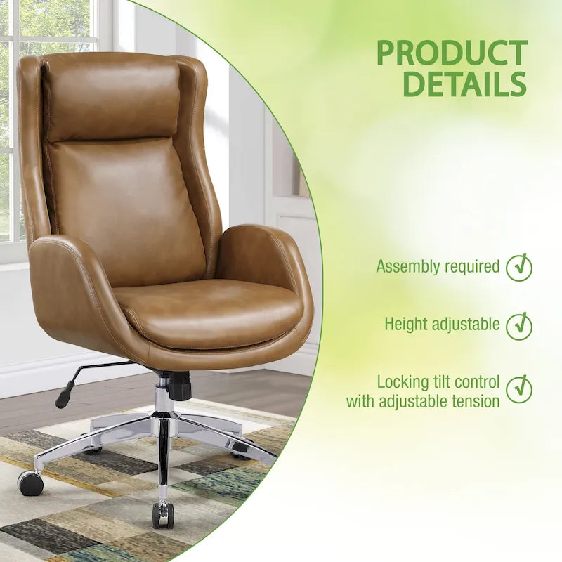 Chaise de bureau en similicuir