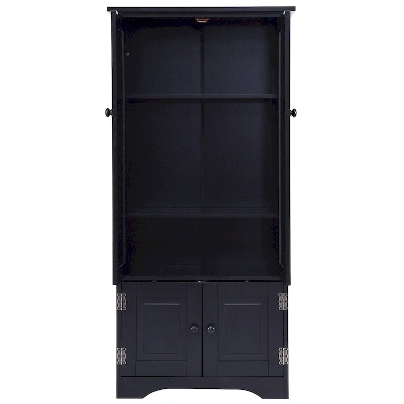 Armoire de rangement avec étagères réglables
