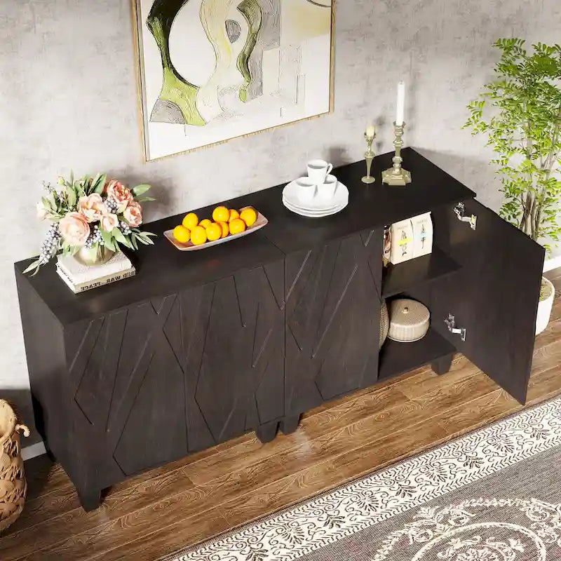 Grand buffet vintage pour cuisine et salle à manger