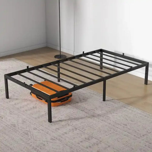 Cadre de lit 14 pouces avec rangement, capacité de charge jusqu'à 360 kg, sommier tapissier non requis