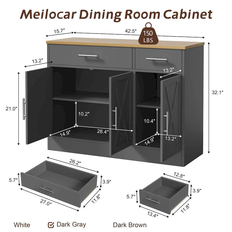 Buffet de salle à manger, Meuble de rangement de cuisine