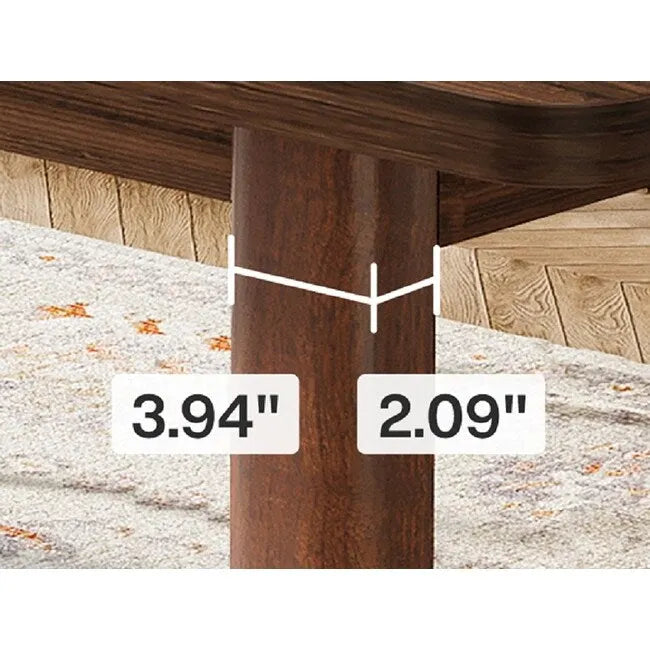 Table de salle à manger pour 4-6 personnes, table de cuisine de ferme de 160 cm avec pieds en bois massif